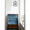 Ferm Living Birdcage seinätarra, pieni musta