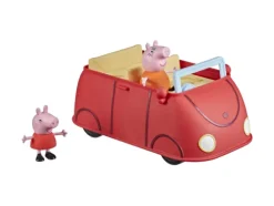 Pipsa Possu Punainen Perheauto &auml;&auml;nill&auml;