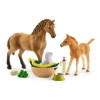 Schleich Hevonen, varsa ja koiranpentu
