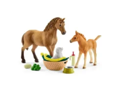 Schleich Hevonen, varsa ja koiranpentu